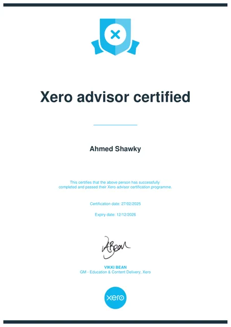 Xero Advisor Certified — Xero