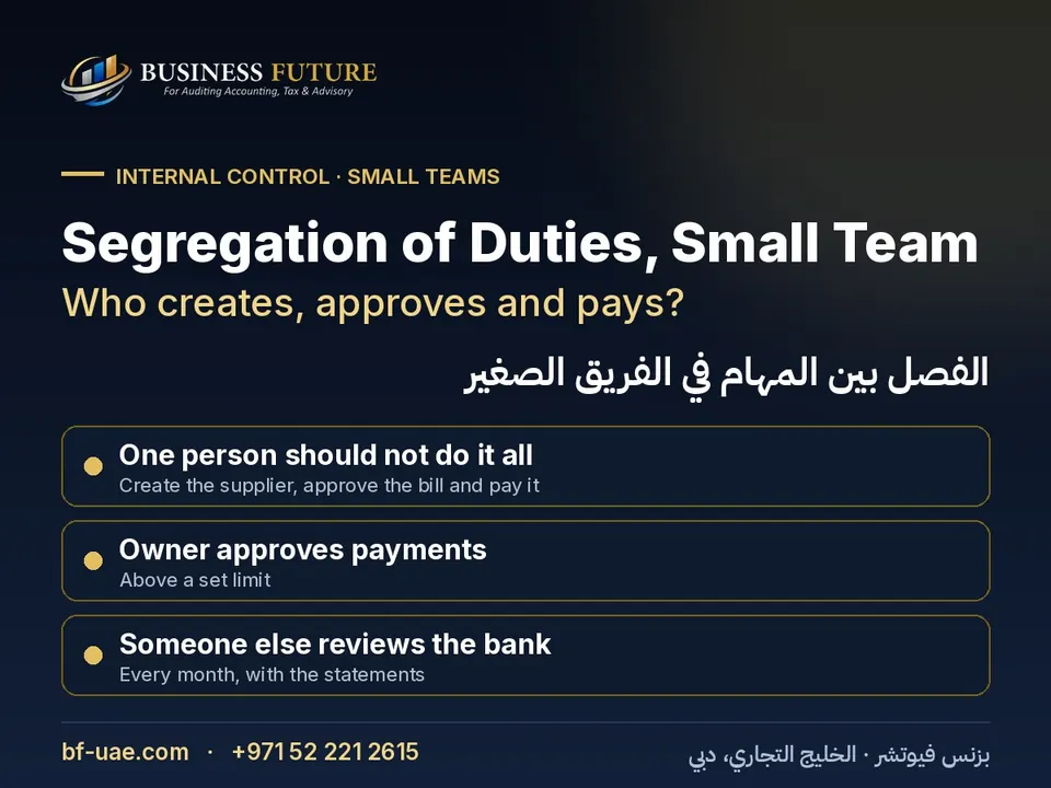 Segregation of Duties, Small Team